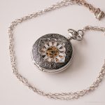 Vintage Skeleton Dial Mechanical Pocket Watch | Silver-tone Vest Watch - Image 3