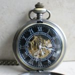 Mechanical Pocket Watch Fleur de Lys