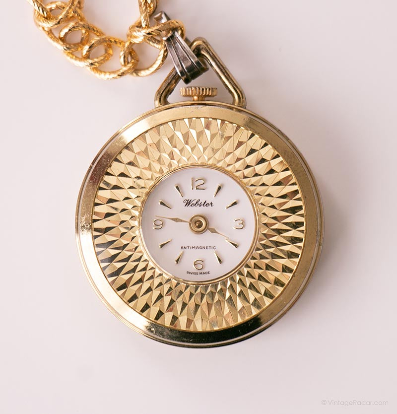 IMG_5530_6faa1a6a-b0e2-4c87-8b0c-3323853623e9.jpg Vintage Webster Mechanical Pocket Watch | Swiss-made Antimagnetic Watch - Image 1