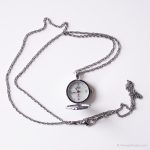 Vintage Relic Medallion Watch | Ladies Pearl Dial Pink Necklace Watch - Image 3