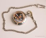 Vintage Stag Pocket Watch | Silver-tone Nature Pocket Watch - Image 4