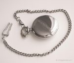 Vintage Stag Pocket Watch | Silver-tone Nature Pocket Watch - Image 5