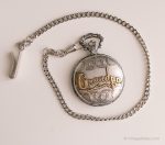 Vintage Silver-tone Gruen Pocket Watch | Personalized Grandpa Gift Watch - Image 2