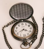 Vintage Dragon Pocket Watch | Gold-tone Vest Watch with Black Details - Image 4