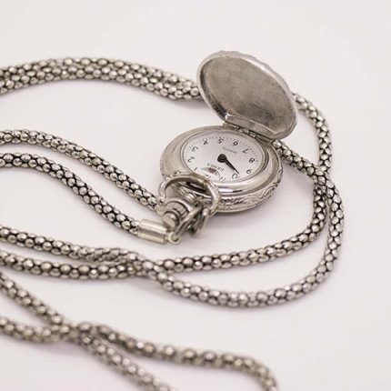 Tiny Art Deco Style Pocket Watch for Women | Ladies Quartz Watches