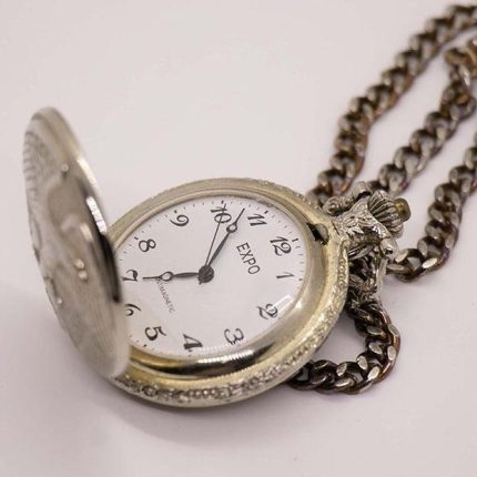 Vintage Expo Antimagnetic Eagle Pocket Watch | Retro Pocket Watch