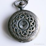 Vintage Floral Pocket Watch | Victorian Vest Watch - Image 3