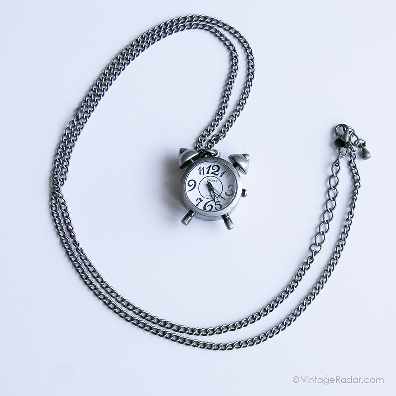IMG_8585_55d5e09e-4c43-43ec-9501-0ef2ee95659b.jpg Vintage Decree Pocket Watch | Alarm Clock Necklace Pendant - Image 1