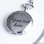 Vintage Silver-tone Pocket Watch | 45mm White Dial Railroad Watch for Him - Image 2