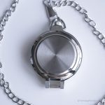 Vintage Minimalist Pocket Watch | Silver-tone Train Watch - Image 8