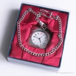 Vintage Square Pocket Watch | Collectible Floral Pocket Watch - Image 4