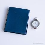 Vintage Minimalist Pocket Watch | Silver-tone Train Watch - Image 9