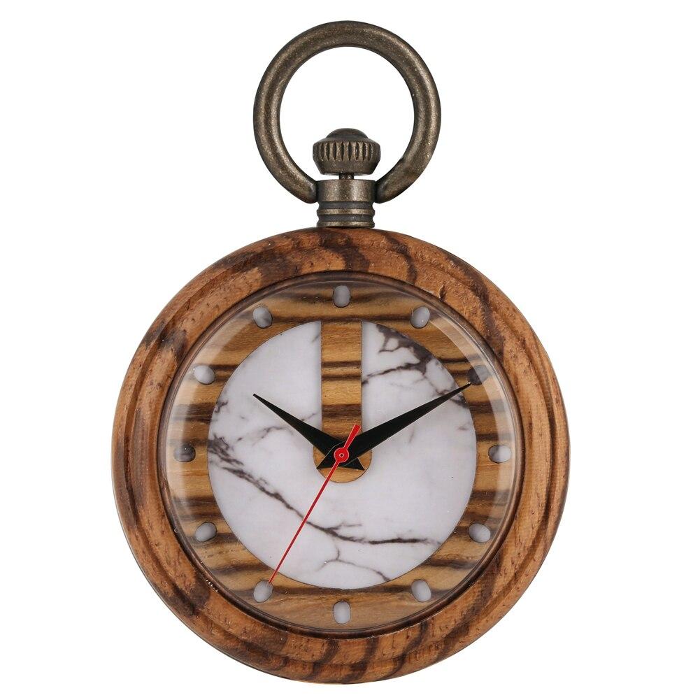 Marble-Wooden-Pocket-Watch.jpg Marble Wooden Pocket Watch - Image 1