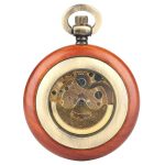 Mechanical Pocket Watch Wooden - Image 3