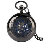 Mudder Steampunk Mechanical Skeleton Mocket Watch