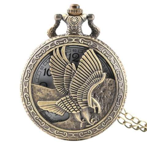 Quartz-Pocket-Watch-Eagle.jpg Quartz Pocket Watch Eagle - Image 1