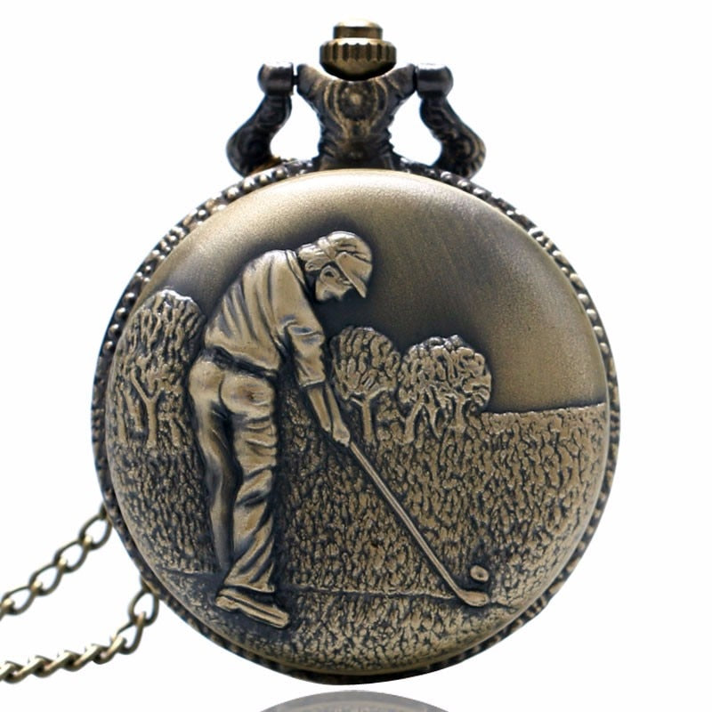 Quartz-Pocket-Watch-Golf.jpg Quartz Pocket Watch Golf - Image 1
