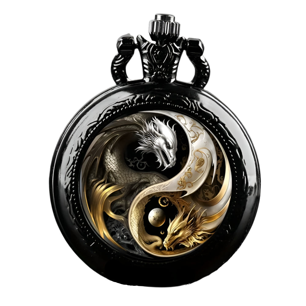 S06111bacf8ce4b3fa2242885e1cfd580O.jpg Lunar Dragons Pocket Watch - Image 1