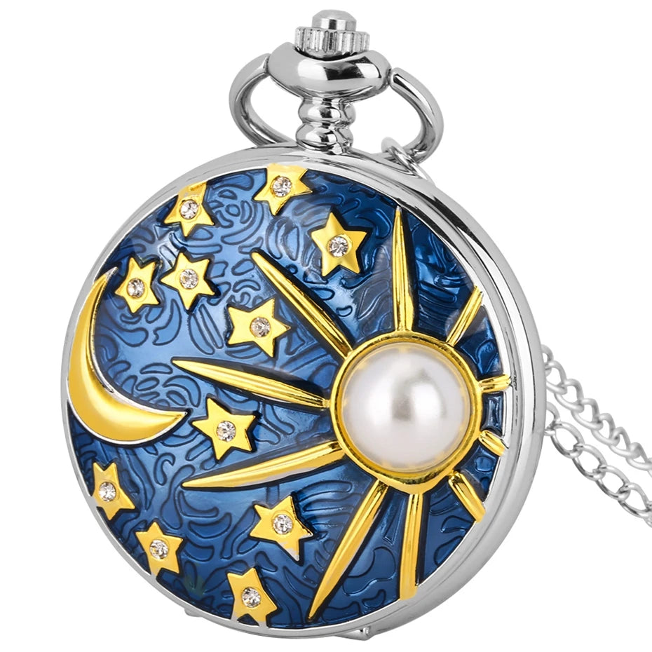 S0737eb30d5794d298474801e522d436bp.jpg Celestial Pearl Pocket Watch - Image 1