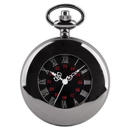 Black Retro Pocket Watch