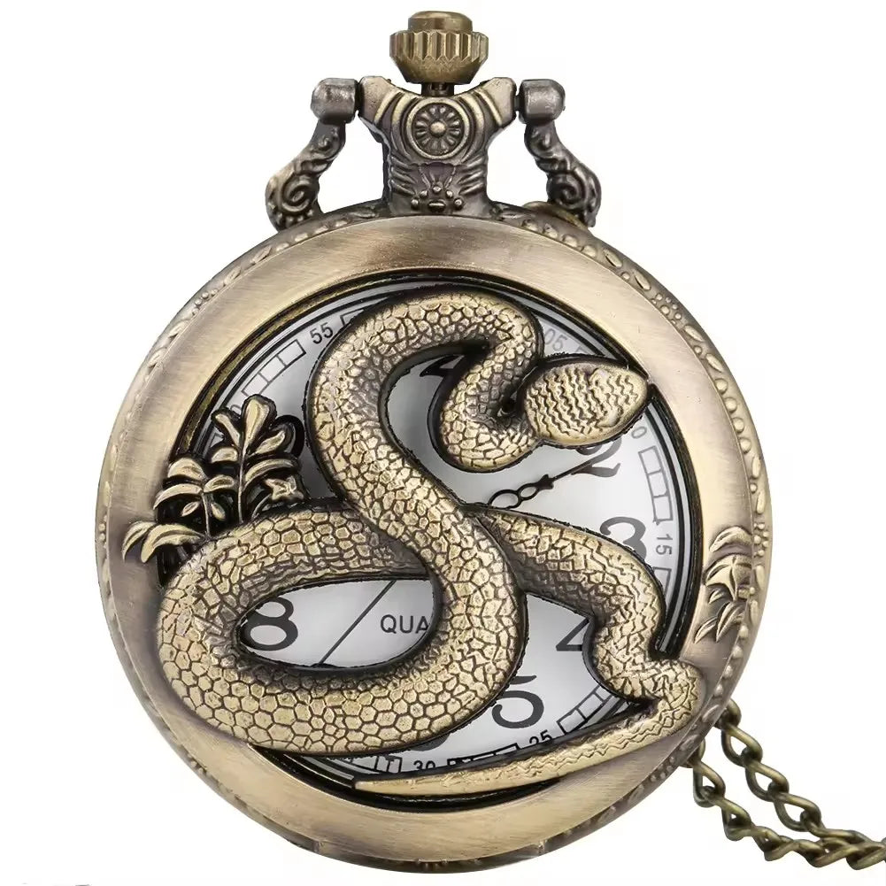 S306e037edfb34ee48d26b3a68dbfbec6x.jpg Snake Pocket Watch - Image 1