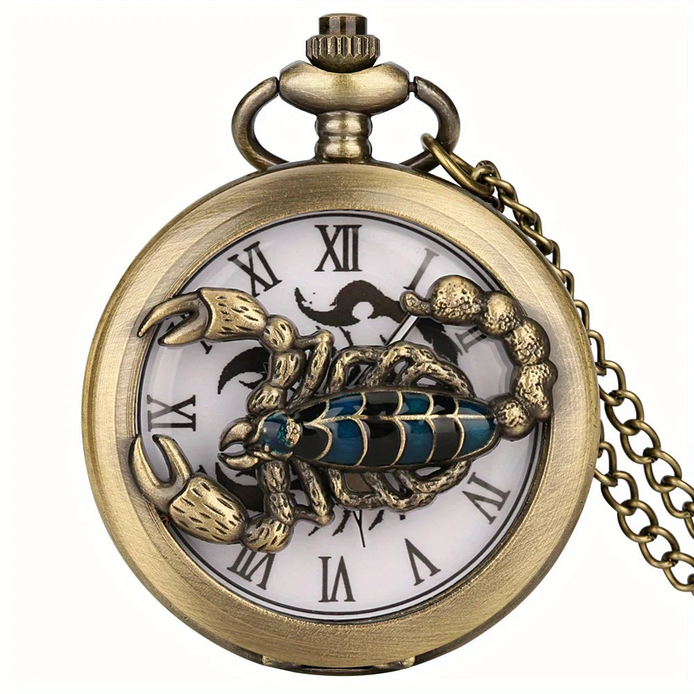 S7bbd54b5d0b54bbb98e7c6eb0f9193e5M.jpg Scorpion Crest Pocket Watch - Image 1