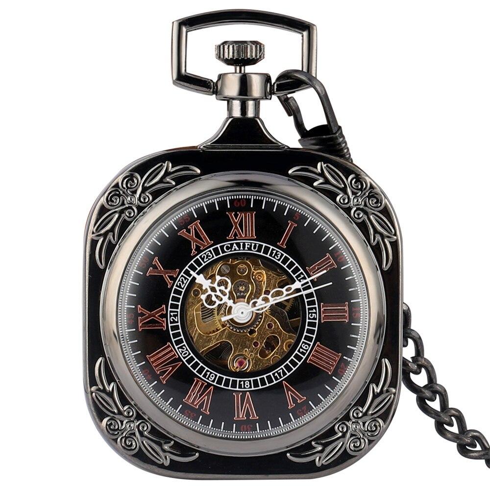 Square-Pocket-Watch_9211def8-8e52-4803-b668-920607d4960e.jpg Black Square Pocket Watch - Image 1