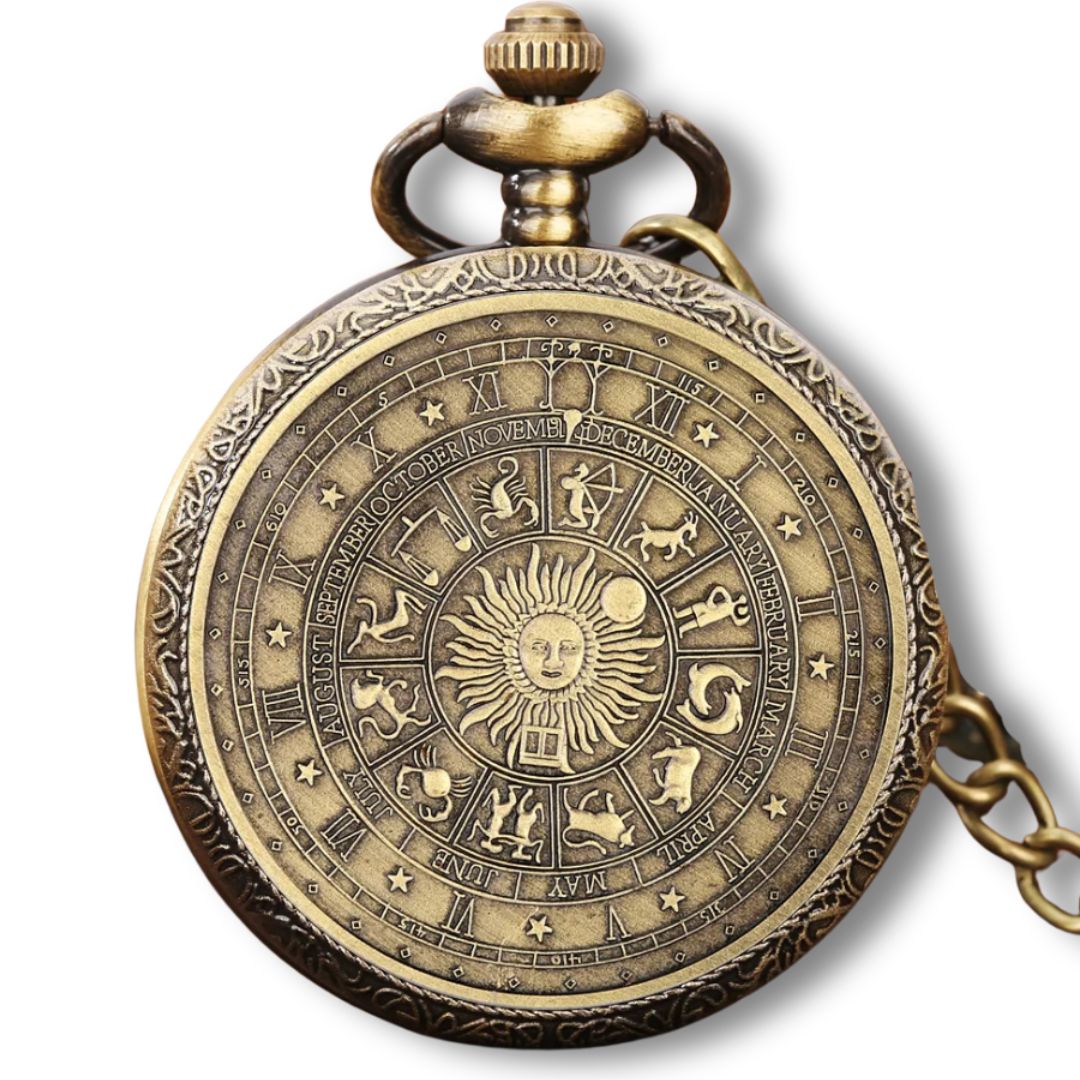 Untitleddesign_8.jpg Zodiac Sun Pocket Watch - Image 1