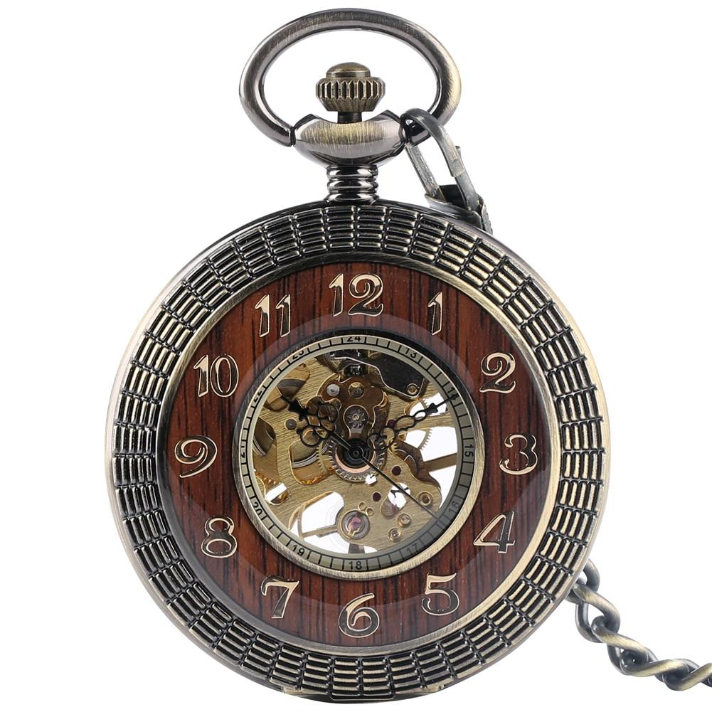 Wooden-Pocket-Watch-Half-Hunter.jpg Wooden Pocket Watch Half-Hunter - Image 1