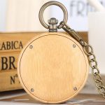 Wooden Pocket Watch Mexican Skull - Image 3
