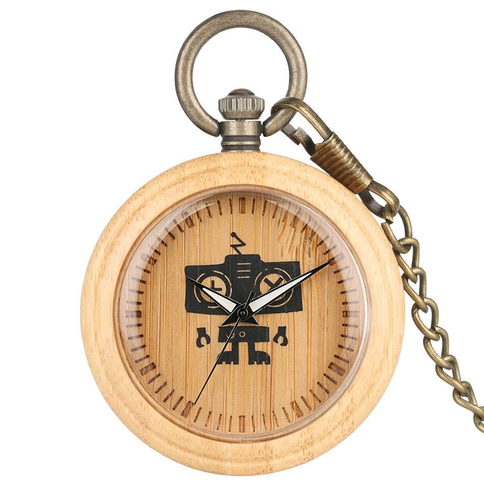 Wooden-Pocket-Watch-Robot.jpg Wooden Pocket Watch Robot - Image 1