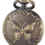 Butterfly Pocket Watch Necklace
