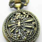 Dragonfly Pocket Watch Necklace