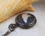 Silver Bear Black Pocket Watch - Image 2
