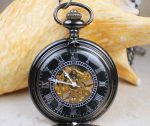 Silver Bear Black Pocket Watch - Image 4