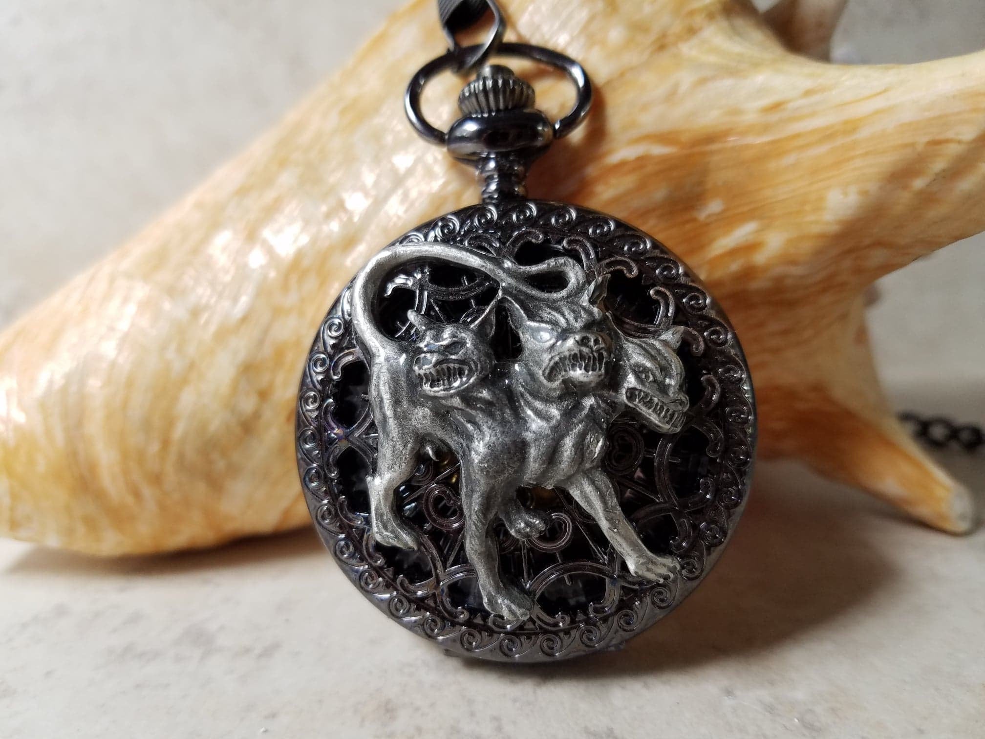 il_fullxfull.2055796093_j9lk.jpg Cerberus Pocket Watch - Image 1