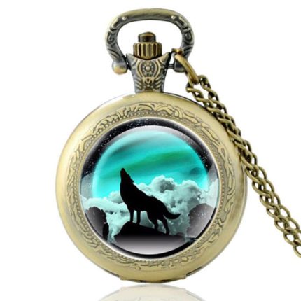 Wolf Pocket Watch <br> Gold