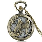 Pocket Watch Wolf Design